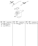 Controls Governor Spring Diagram and Parts List for 187432-0110-E1  Briggs and Stratton Engine